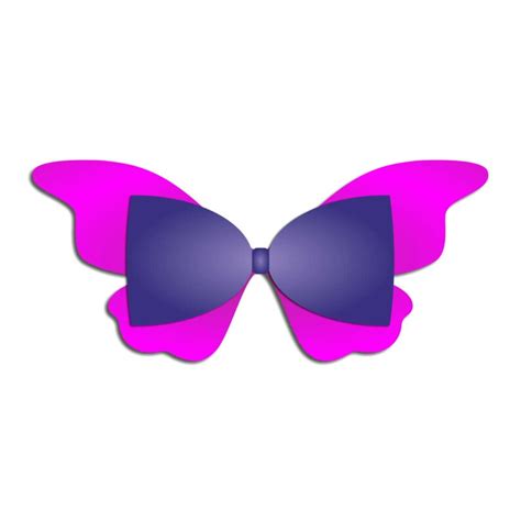 Butterfly bow Template SVG Cut File hair bow template for | Etsy