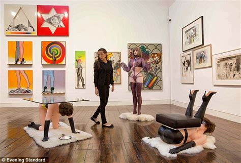 allen jones the sculptor who turned half naked women into chairs and called it art daily mail