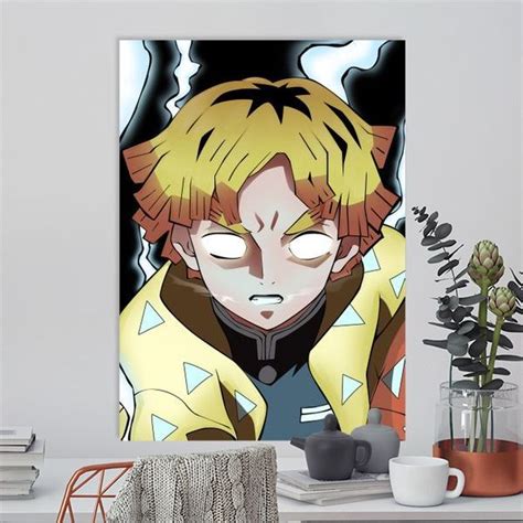 Zenitsu Poster By Inspire Collection Displate In 2023 Metal
