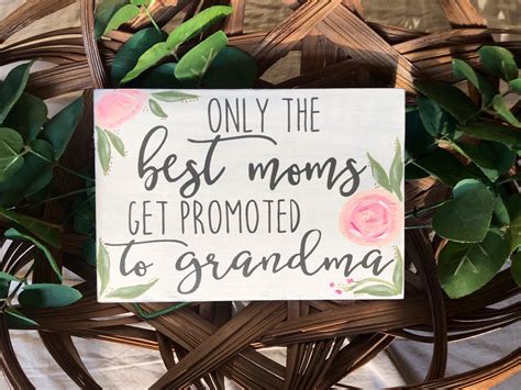 Only The Best Moms Get Promoted To Grandma Nana Nene Etsy Uk