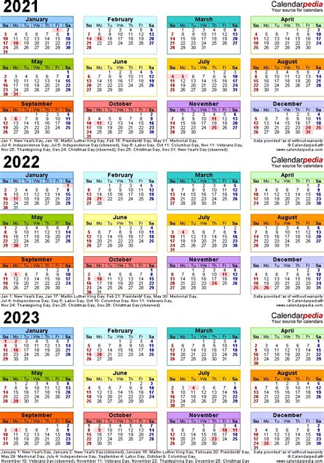 Collect Free Printable Calendar 2020 2022 Calendar