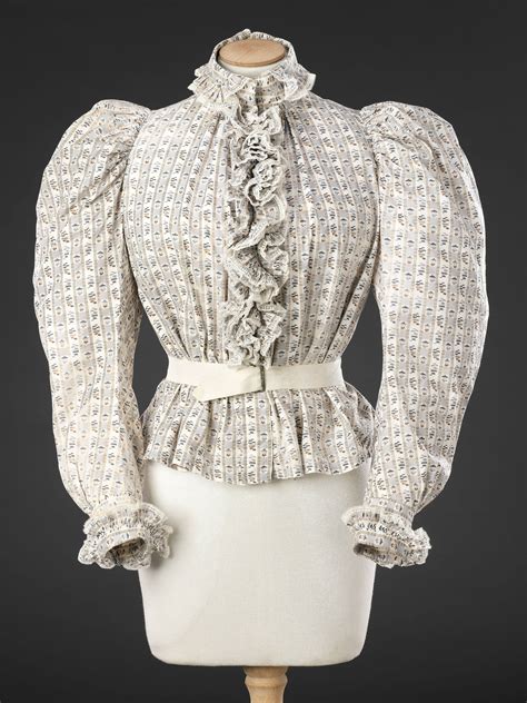 Shirtwaist Blouse C1895 1890s Fashion Historical Dresses Victorian