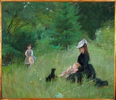 In A Park By Berthe Morisot High Quality Fine Art Print