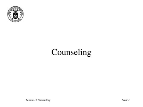 Ppt Counseling Powerpoint Presentation Free Download Id67486
