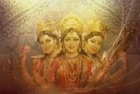Tridevi Wallpaper By N Nozari On Deviantart Goddess Lakshmi Goddess Art Brahma Kali Mata