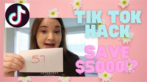 Tik Tok Hack To Save 5000 100 Cash Envelope Savings Method Youtube