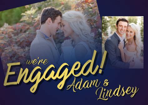 Engagement Announcement Template Postermywall
