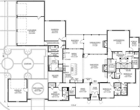 13 Elegant 6000 Sq Ft House Plans French Country House Plans Acadian
