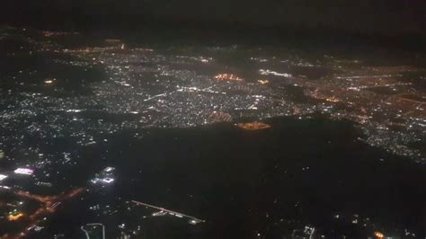 Landing At Jeddah In Night Beautiful Aerial View Youtube