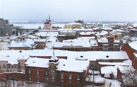 Panorama Of Tomsk City Russia Siberia Stock Image Image Of City