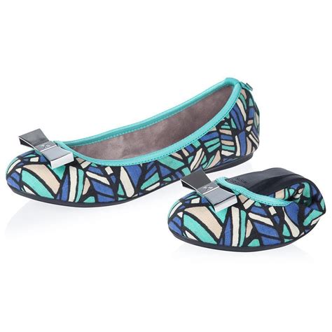 Chloe Aqua Cracked Print Ballet Flats Just £42 On Bitly