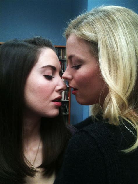 Breaking News Alison Brie Gillian Jacobs Almost Kissing Uproxx