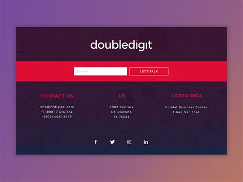 Footer By David Melendez On Dribbble
