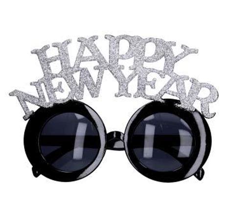 Glitter Happy New Year Glasses Non Stop Party Shop