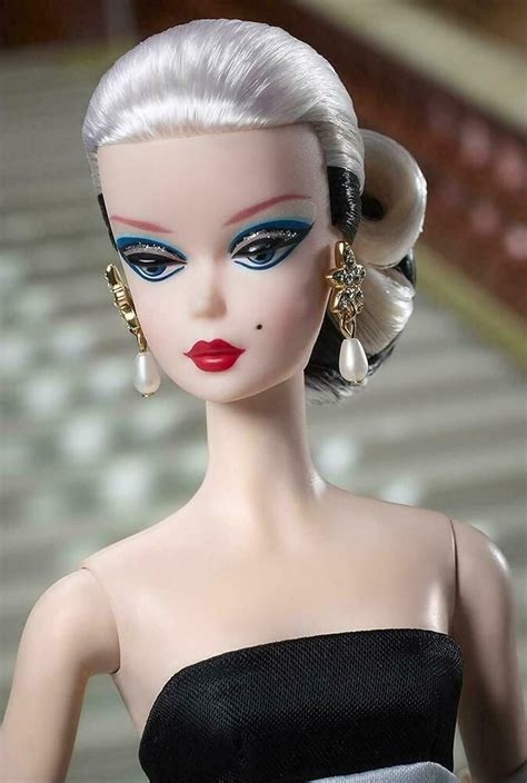 Breathtaking Black And White Forever Silkstone Barbie Dressed Doll Nrfb Ebay Barbie