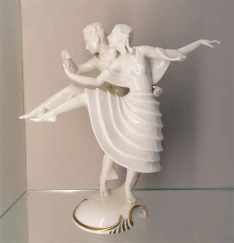 ART DECO HUTCHENREUTHER Porcelain Figure Master Couple Dance Couple
