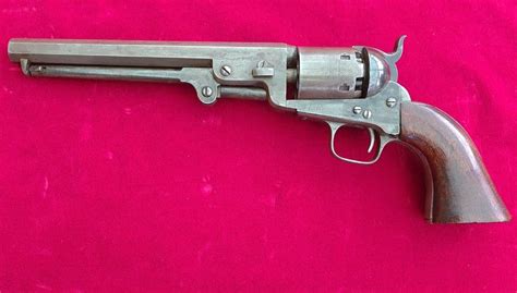 A Rare London Colt Model 1851 Navy 36 Percussion Revolver All Matching Serial Numbers Ref 3219