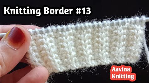 Easy Sweater Kintting Border Design 13 Knitting Border Design