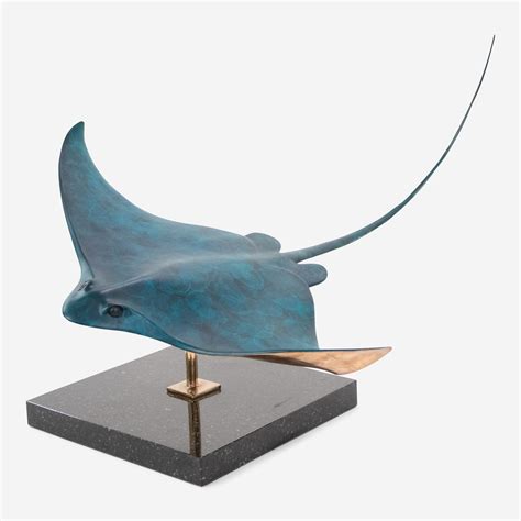Stingray Sculpture From The Silver Fund Sea Sculpture Fish