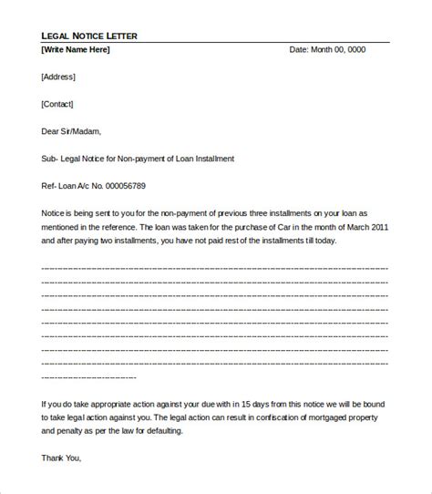 17 Legal Letter Templates Pdf Doc