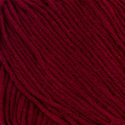 Yarnart Jeans Knitting Yarn Claret Red 66 Hobiumyarns