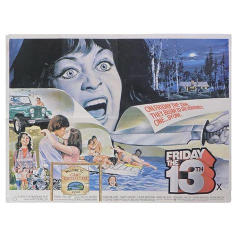 Friday The 13th Unframed Poster 1980 For Sale At 1stdibs