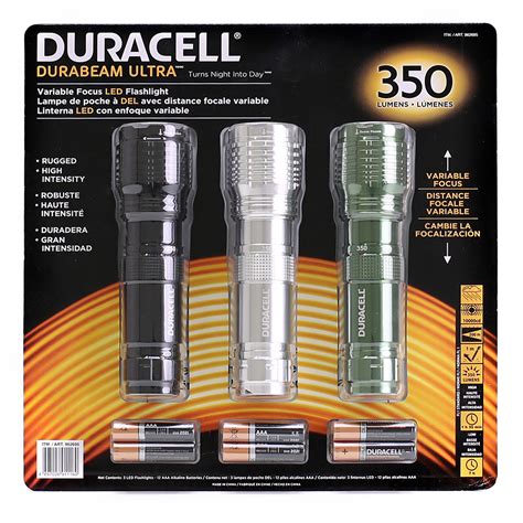 Duracell 350 Lumen Led Flashlight 3 Packdurabeam Ultra Ebay
