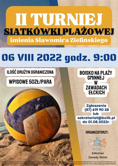 II Turniej Siatkówki Plażowej im Sławomira Zielińskiego turnieje