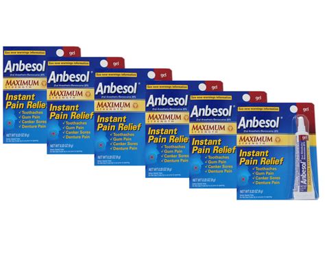 Anbesol Pain Relief Liquid Maximum Strength Oral Anesthetic Oz Optum