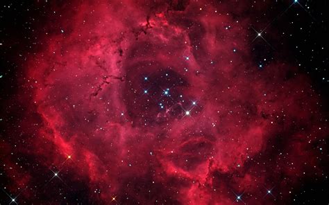 Red Galaxy Photo Space Stars Nebula Nebulosa Roseta Hd Wallpaper