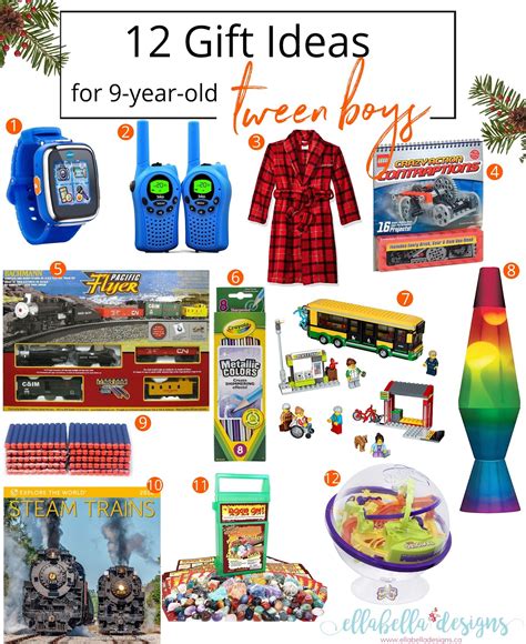 Rather than relying upon vague manufacturer supplied age recommendations, we ask every customer for whom the end user of the toy will be. Ellabella Designs: 12 Gift Ideas for 9-year-old Tween Boys ...