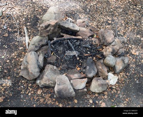 Campfire Remains Stock Photo Alamy