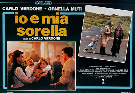 1987 Affiches De Cinéma Io E Mia Sorella Carlo Verdone Ornella