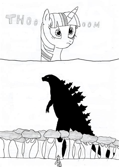 Godzilla My Little Pony First Encounter By Lazejovanov On Deviantart