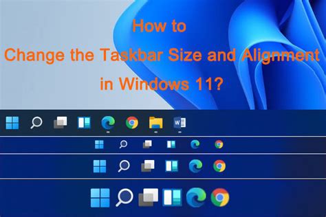 How To Change The Taskbar Size And Alignment In Windows 11