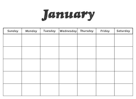 Printable Preschool Calendars