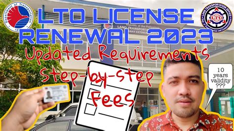 2023 Lto Drivers License Renewal Updated Requirement Step By Step