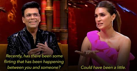 Here Are The Revelations Made By Kriti Sanon On Koffee With Karan