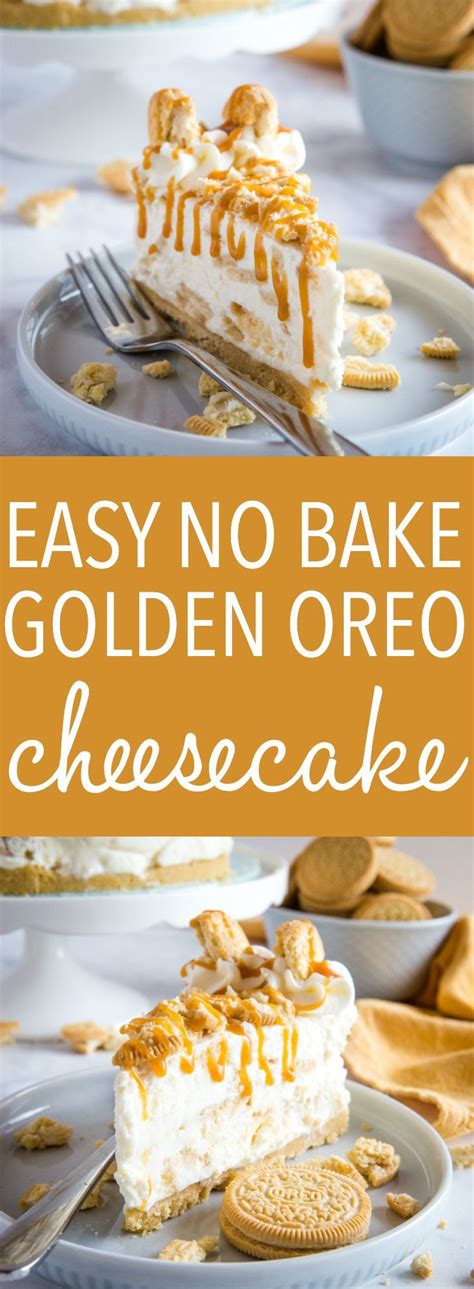 It can be prepared in many versions but surely the most famous and loved is the result is a multicolored cake, easy to prepare, quick and can be prepared both in glasses and in a classic cake tin; No Bake Golden Oreo Cheesecake | Recipe | Cheesecake ...