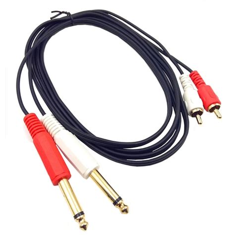 Rca To 14 Cable Dual 14 Inch 635 To Dual Rca Stereo Interconnect