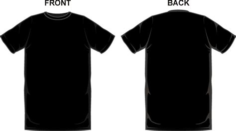 Black T Shirt Front And Back Clipart 10 Free Cliparts Download Images