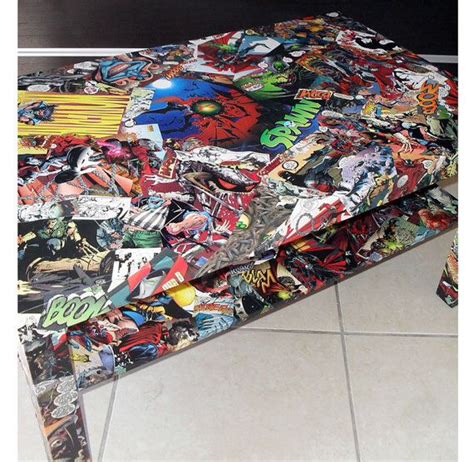 Comic Book Decoupage Deffo Making A Chair Or Table Like This For Jade