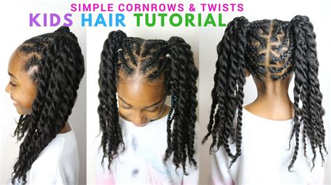 Actually, cornrow hairstyle suits mostly with the curly hair. KIDS NATURAL HAIRSTYLES | SIMPLE CORNROWS & TWISTS ...