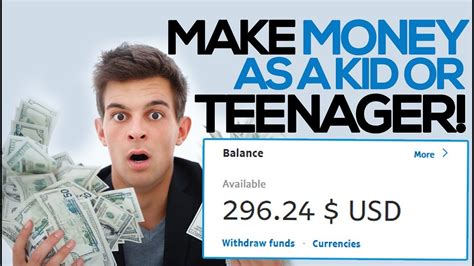 As it turns out, there are actually quite a few different ways for teens to make money. HOW TO MAKE MONEY AS A KID OR TEENAGER IN 2019! - YouTube