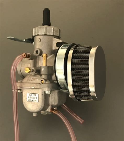 Mikuni american is not responsible for mechanical damage or personal injury caused by an improperly installed carburetor, operating conditions, or its installation and tuning by the vehicle manufacturer. Oval POD Air Filter Black- Mikuni carbs with 58-62mm ...