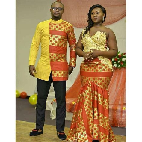 African Couple African Traditional Wedding African Wear African