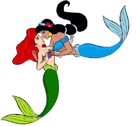 Ariel X Jasmine By Vickytoria7109 On DeviantArt Mermaid Disney