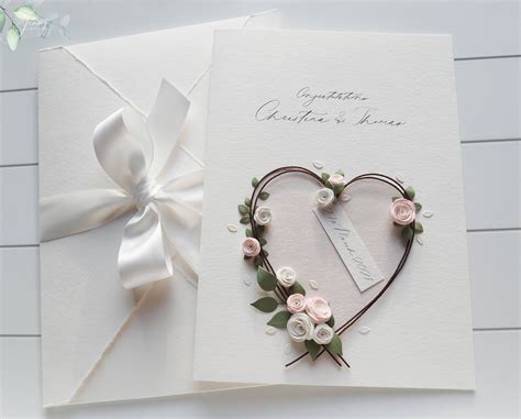 Personalised Luxury Wedding Card Congratulations Card For The Etsy