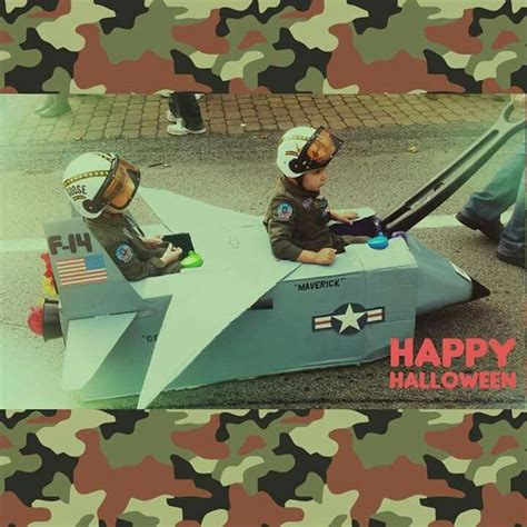 Maverick And Goose Halloween Costume Twins Diy Top Gun Homemade Pilots