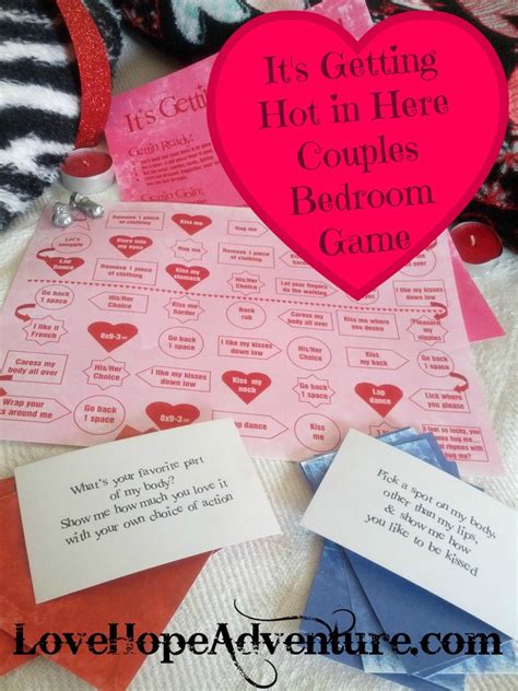 Its Getting Hot In Here Couples Bedroom Game Love Hope